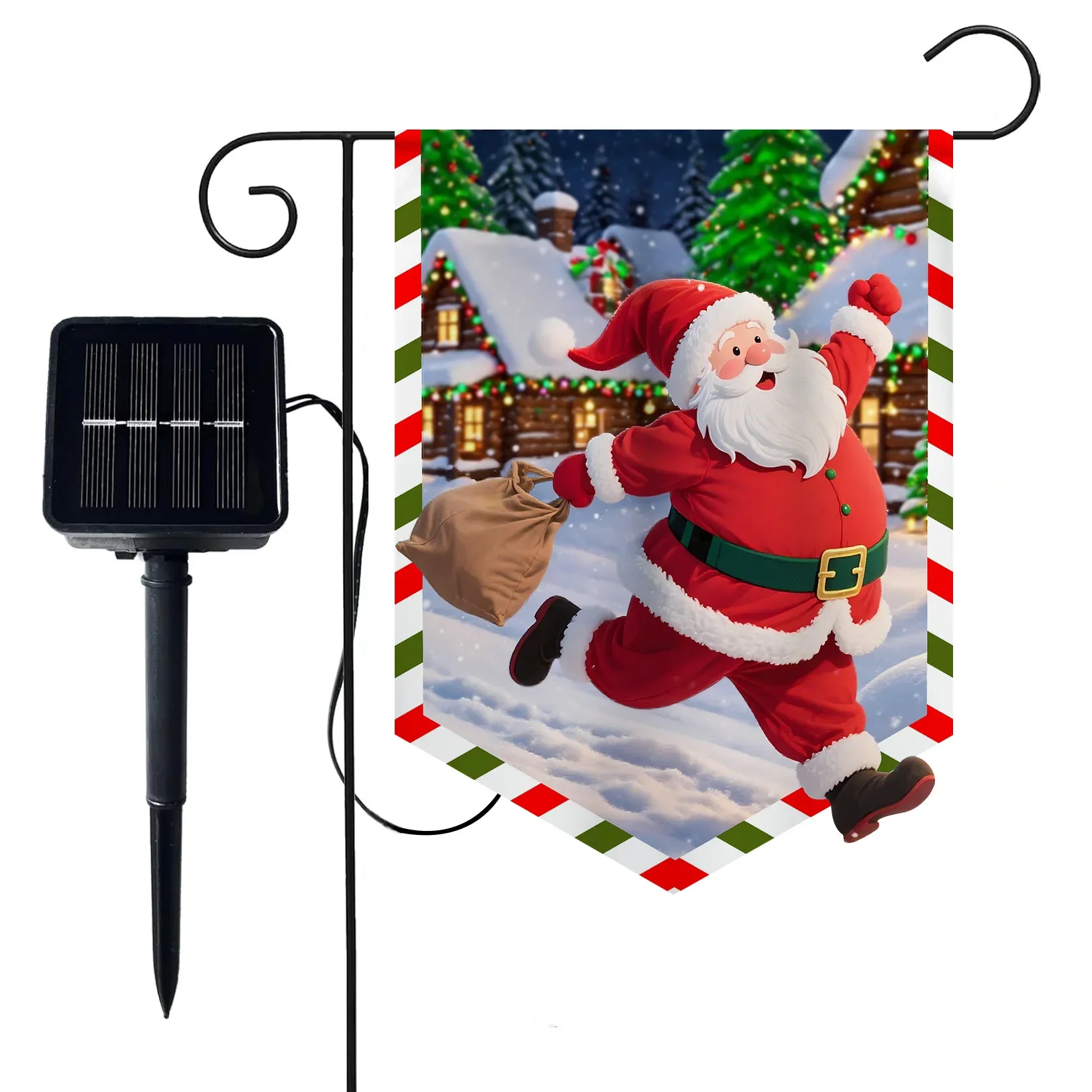 Smart Garden Solar - Solar powered LED luminous hanging flag,
