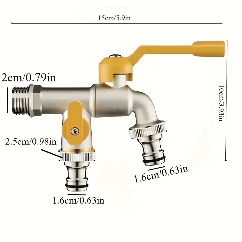 Double outlet garden hose fauc - Smart Garden Water ulasan dan harga