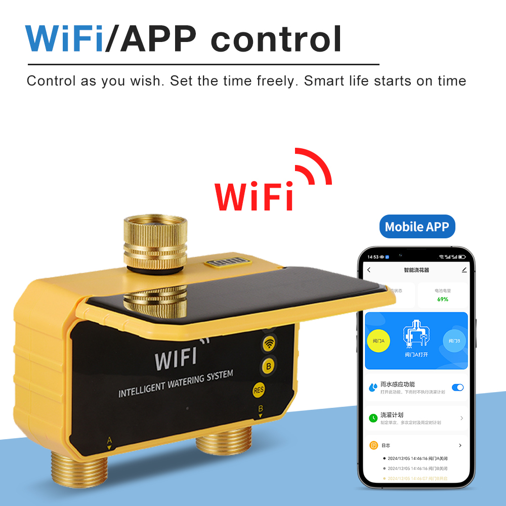 WiFi Solar Water Timer 1/2/4 O - Smart Garden Kitchen ulasan dan harga