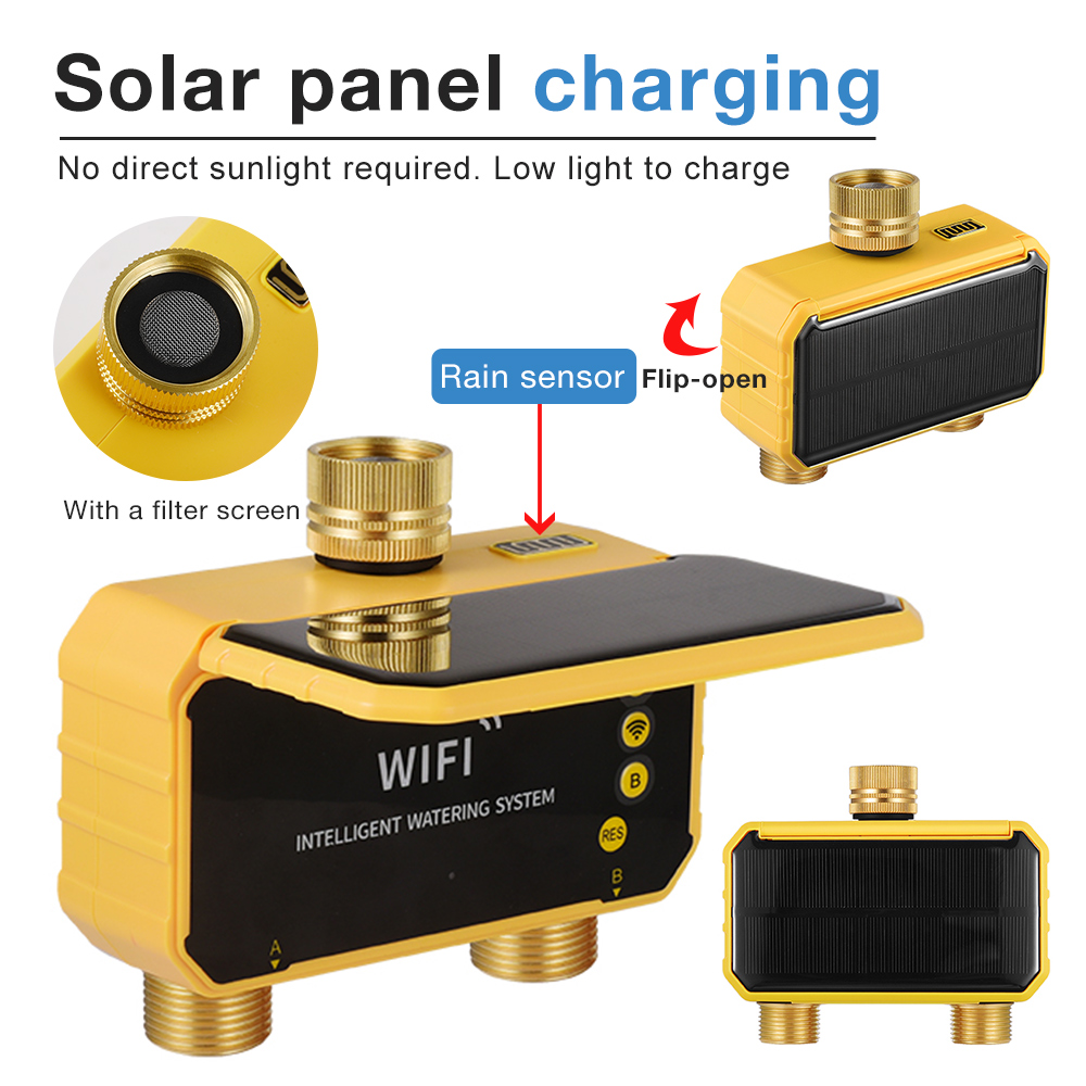 WiFi Solar Water Timer 1/2/4 O - Smart Garden Kitchen ulasan dan harga