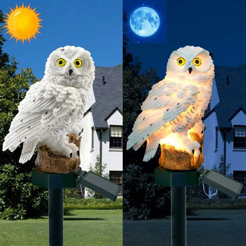 Solar Owl Statue Garden Light  - Smart Garden Solar ulasan dan harga
