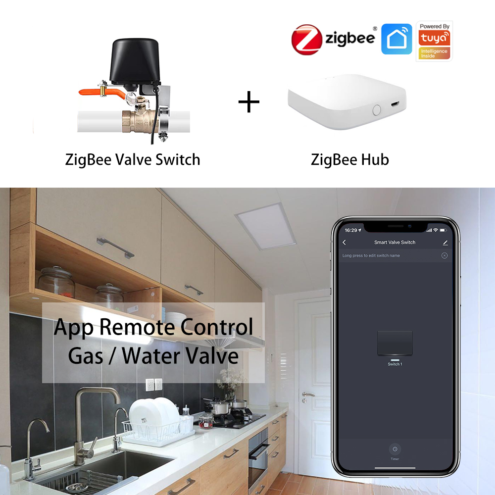 ZigBee Water/Gas Valve Remote  - Smart Garden Water ulasan dan harga